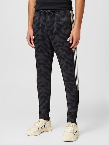 ADIDAS SPORTSWEAR - Slimfit Calças de desporto 'Tiro Suit-Up Lifestyle' em cinzento: frente