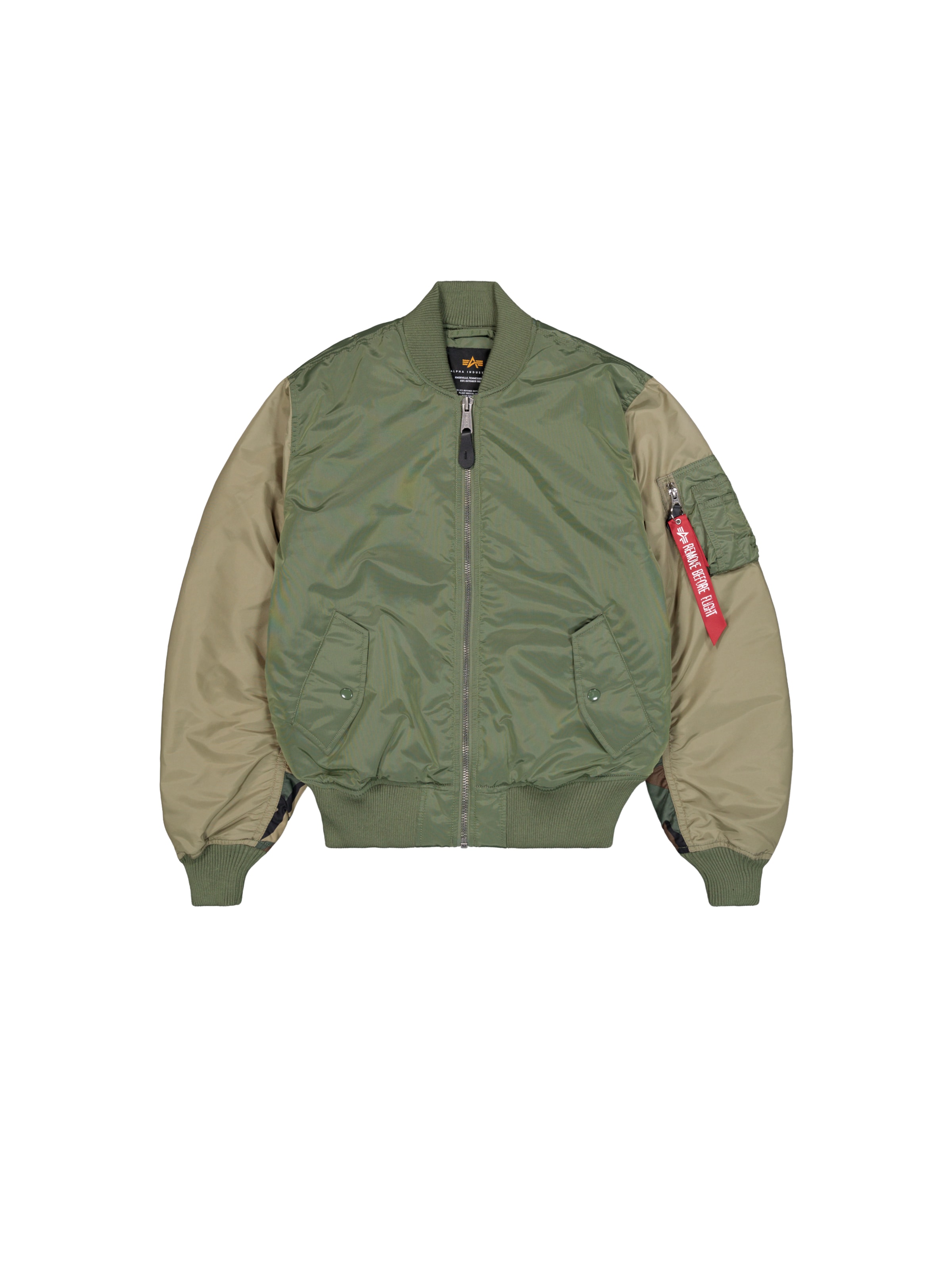 Giacca di mezza stagione di ALPHA INDUSTRIES in verde: frontale