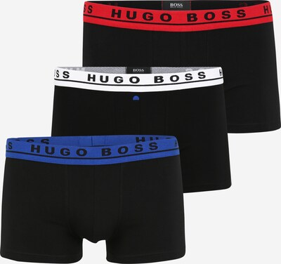 BOSS Boxershorts i blå / eldröd / svart / vit, Produktvy