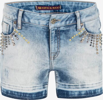 CIPO & BAXX Regular Jeans in Blauw: voorkant