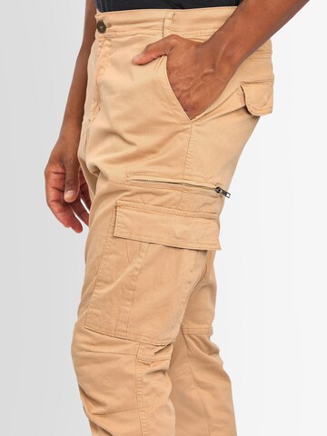 Alessandro Salvarini Regular Cargohose in Beige