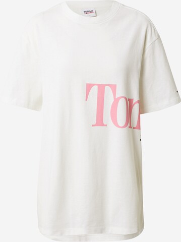 Tommy Jeans - Camiseta en blanco: frente