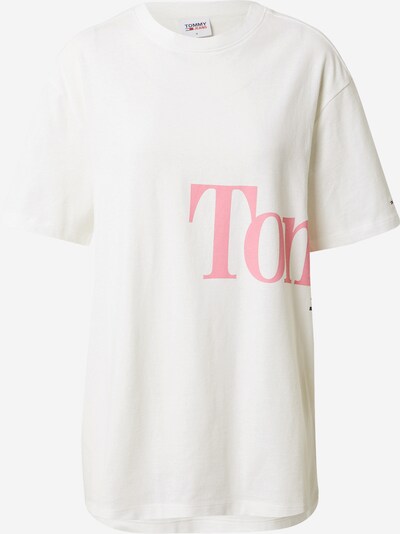 Tommy Jeans Camiseta en rosa / blanco, Vista del producto