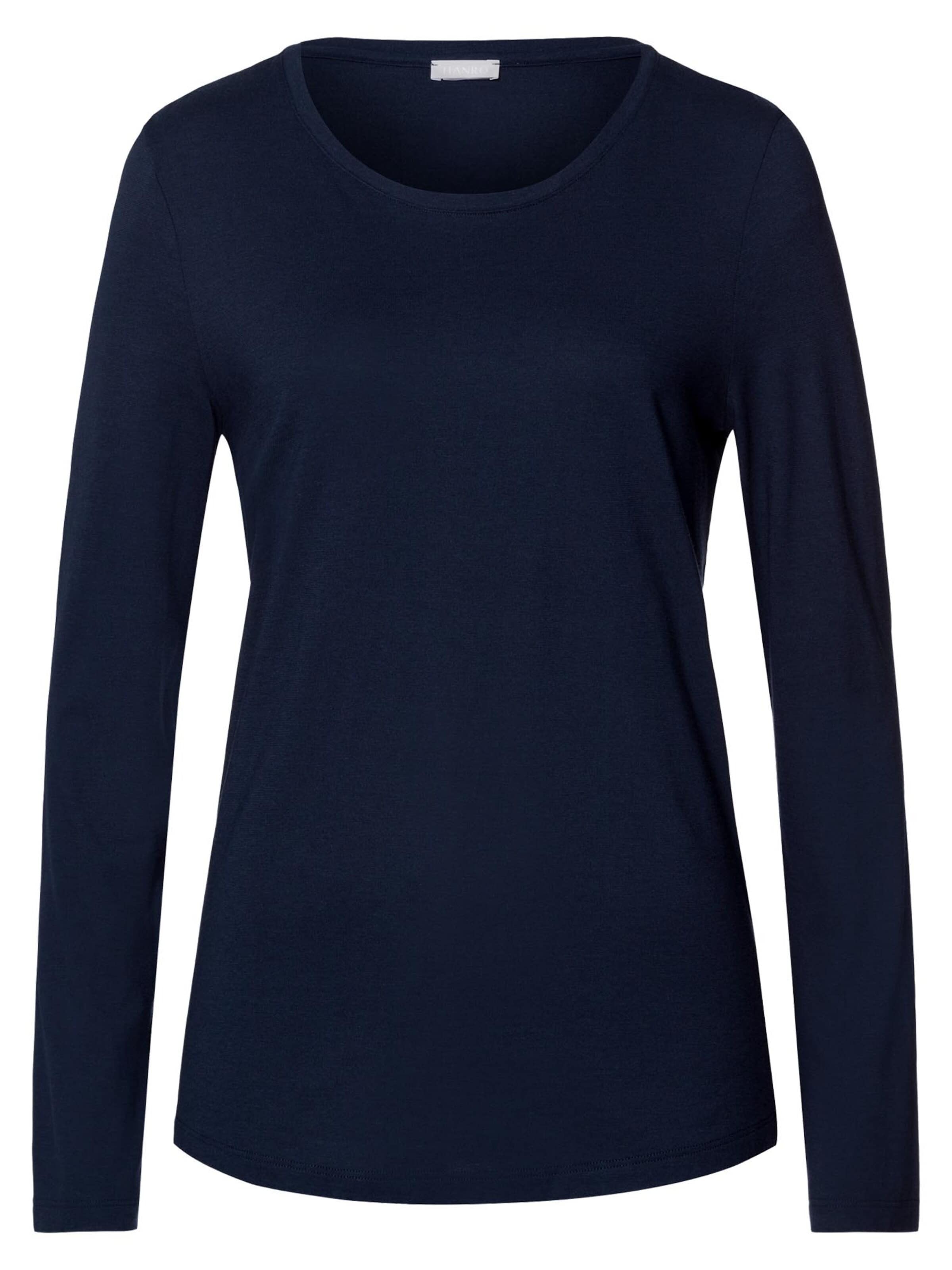 Hanro Schlafshirt 'Sleep & Lounge'‌‌‌ in Blau: Vorderseite