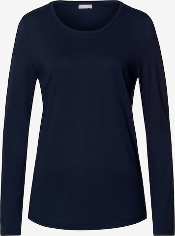 Hanro Schlafshirt 'Sleep & Lounge' in Blau: Vorderseite
