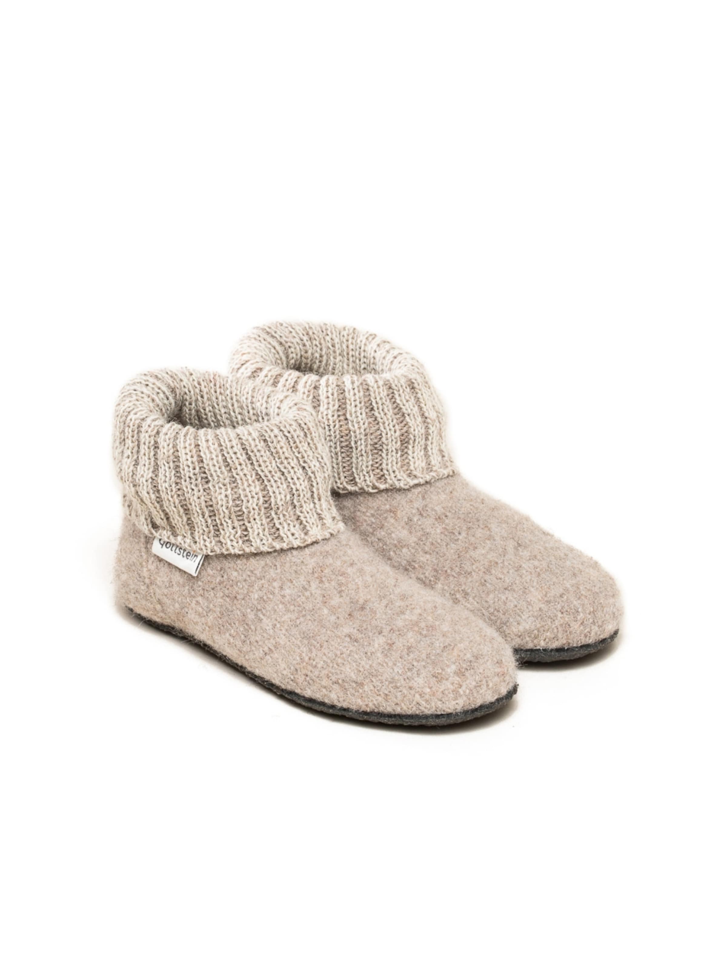 Gottstein Hausschuh 'Hüttenschuhe Alpine Boot FE' in Beige