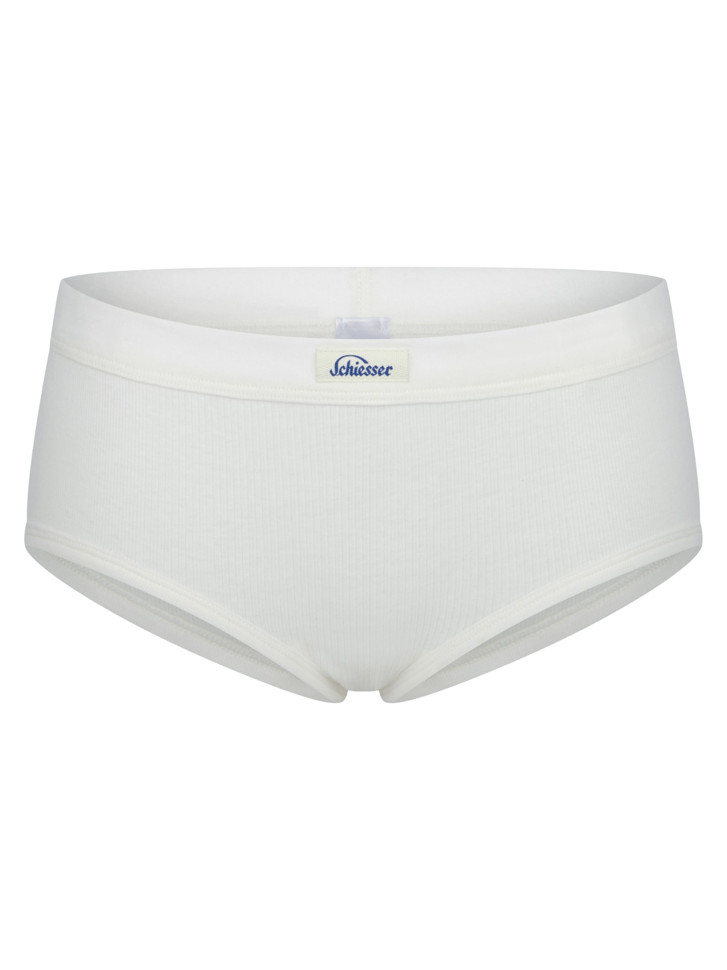 SCHIESSER Culotte ' Feinripp - Revival Paula ' en blanc cassé, Vue avec produit