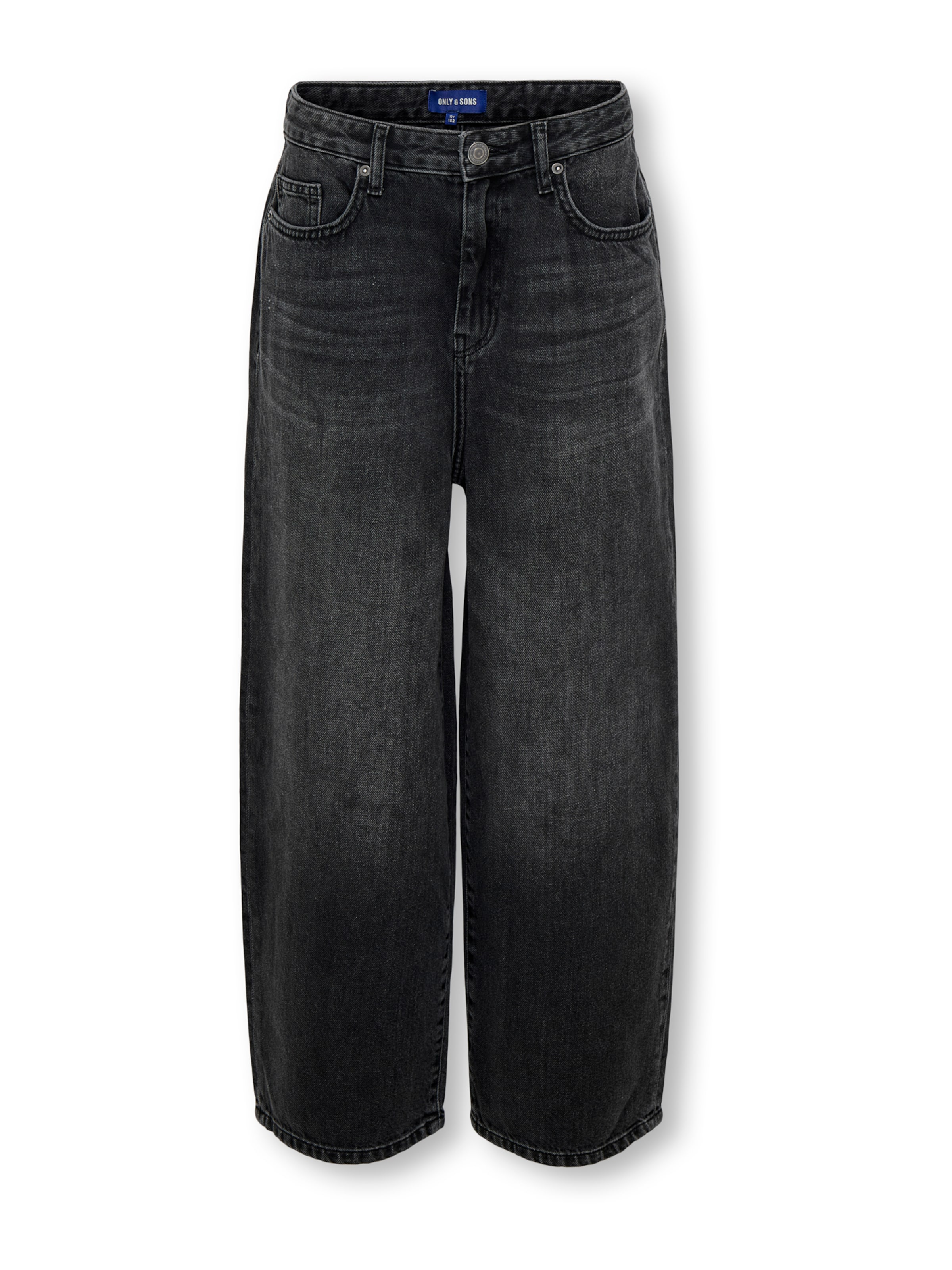 Only & Sons Junior Loosefit Džíny 'OSJCARL' – černá: přední strana