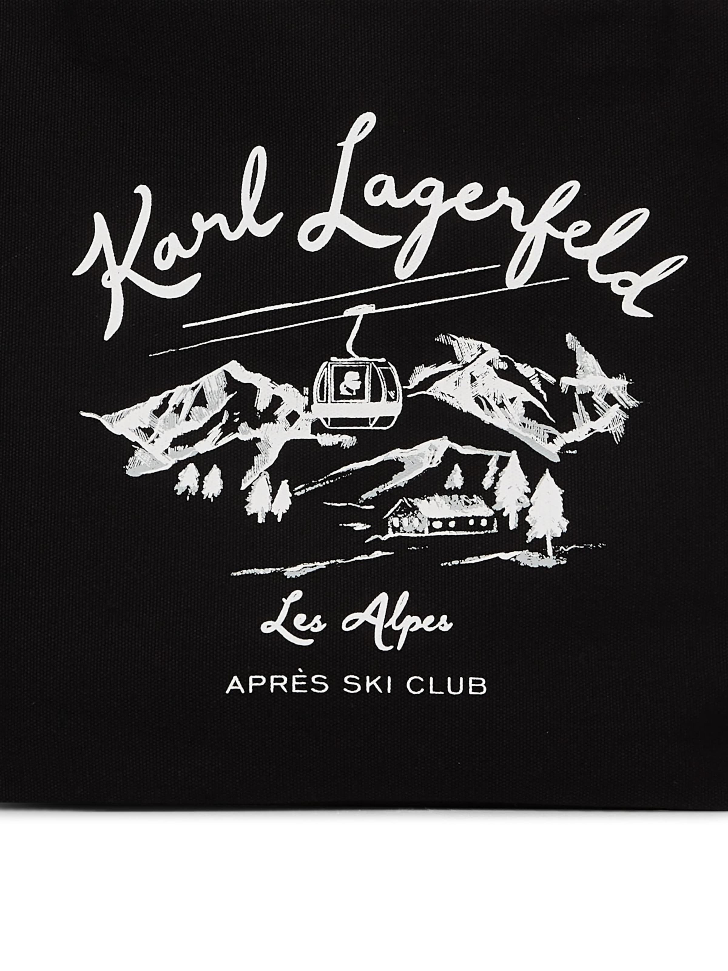 Karl Lagerfeld Shopper 'Après-Ski-Club' in Zwart