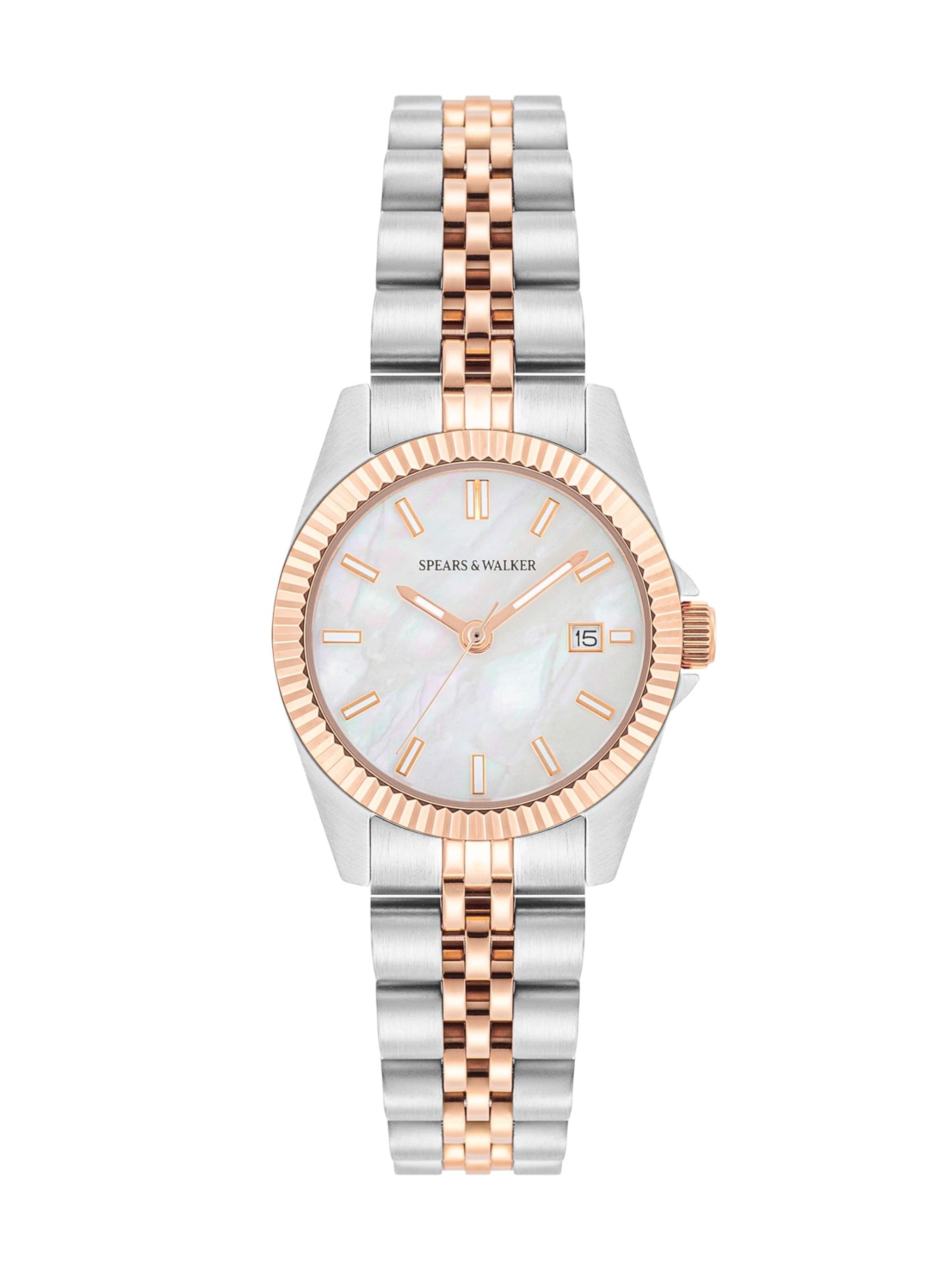 Spears & Walker Analoguhr in Gold: Vorderseite