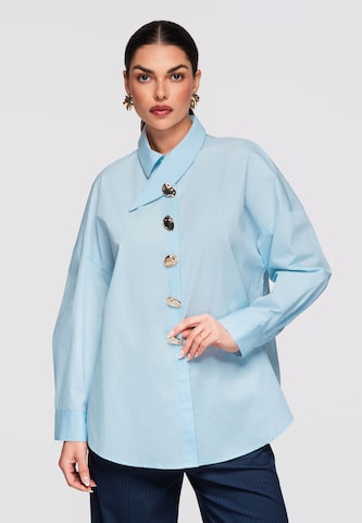 Ombre Blouse 'OW-SH-E0014' in Blauw: voorkant