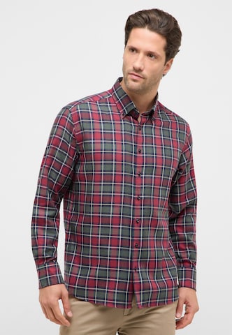 ETERNA Regular fit Zakelijk overhemd in Rood: voorkant
