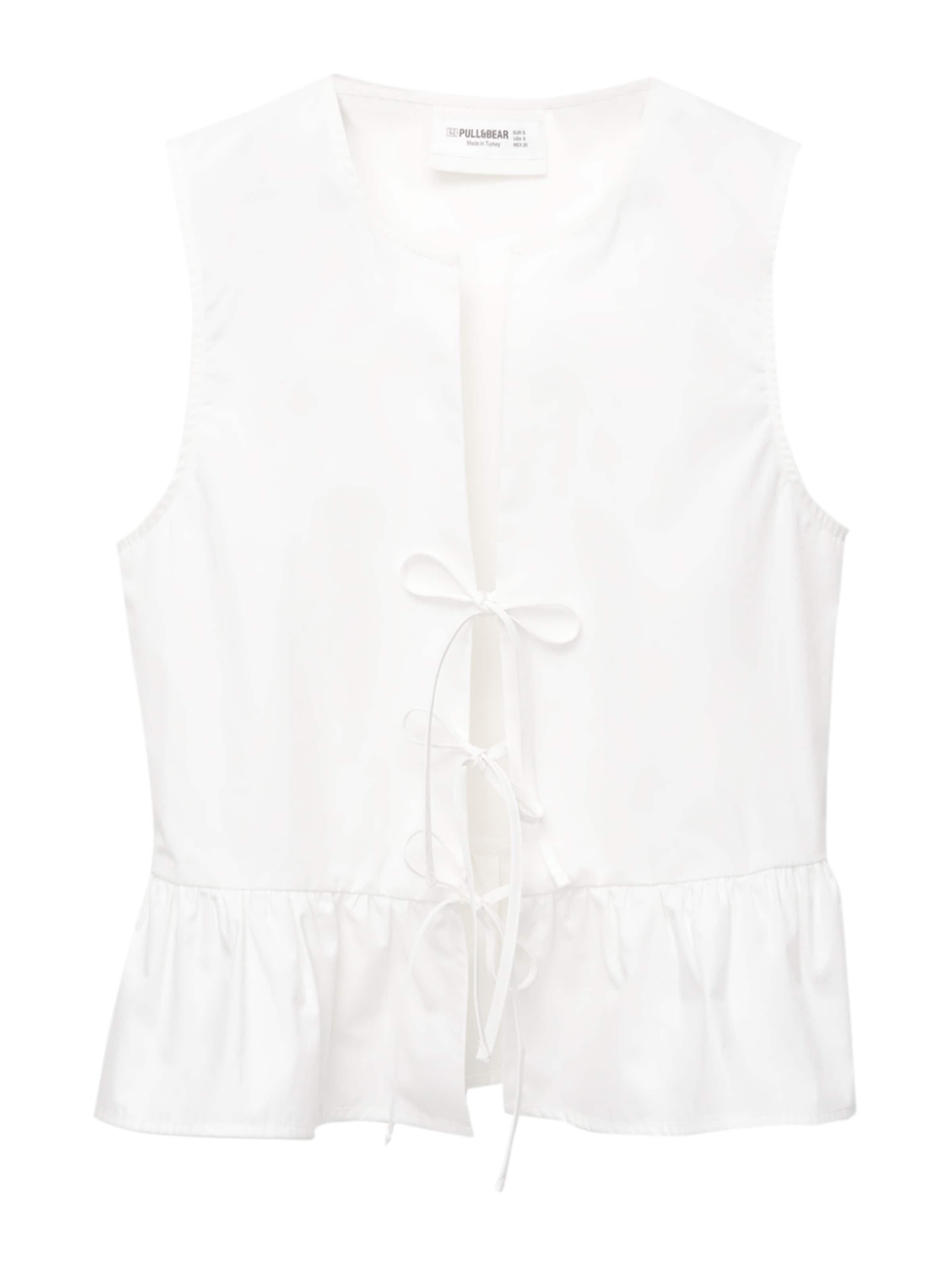 Pull&Bear Blus i vit: framsida