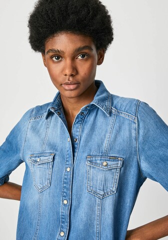 Pepe Jeans Shirt Dress 'Holly' in Blue