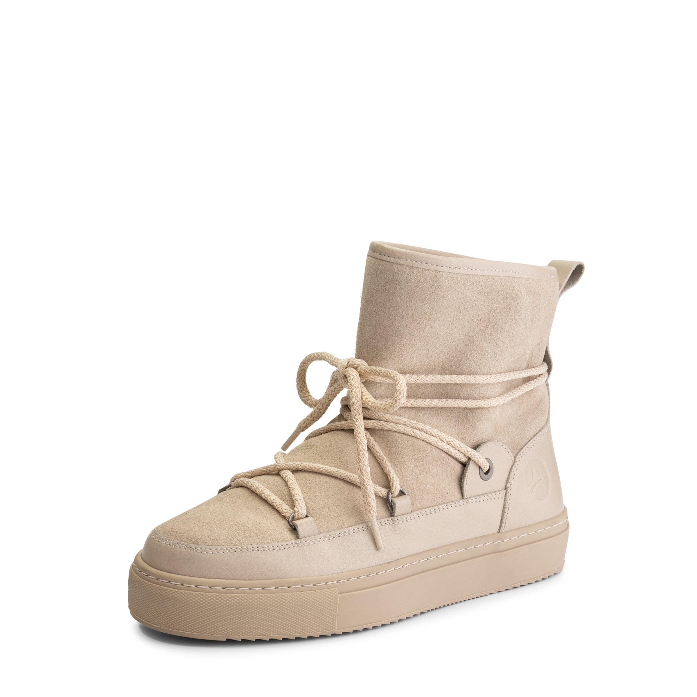 Travelin Bootie 'Norquay' in Beige: front