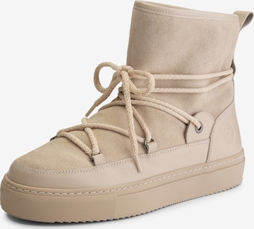 Travelin Enkellaarsjes 'Norquay' in Beige: voorkant