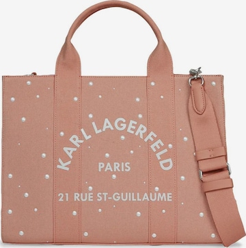 Karl Lagerfeld Käsilaukku 'Rue St-Guillaume' värissä vaaleanpunainen: etupuoli