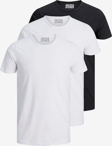 JACK & JONES T-Shirt 'JJO-Neck' in Schwarz: Vorderseite
