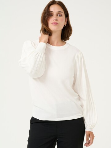 Pull-over 'KA Lone' Kaffe en blanc : devant