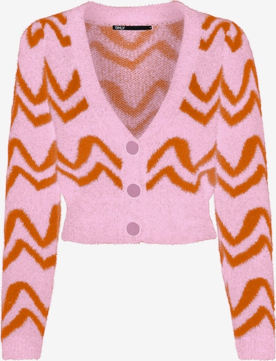 Geacă tricotată 'PIUMO' ONLY pe roz pal / roșu orange, Vizualizare produs