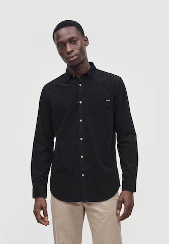 GUESS Regular fit Риза в черно: отпред