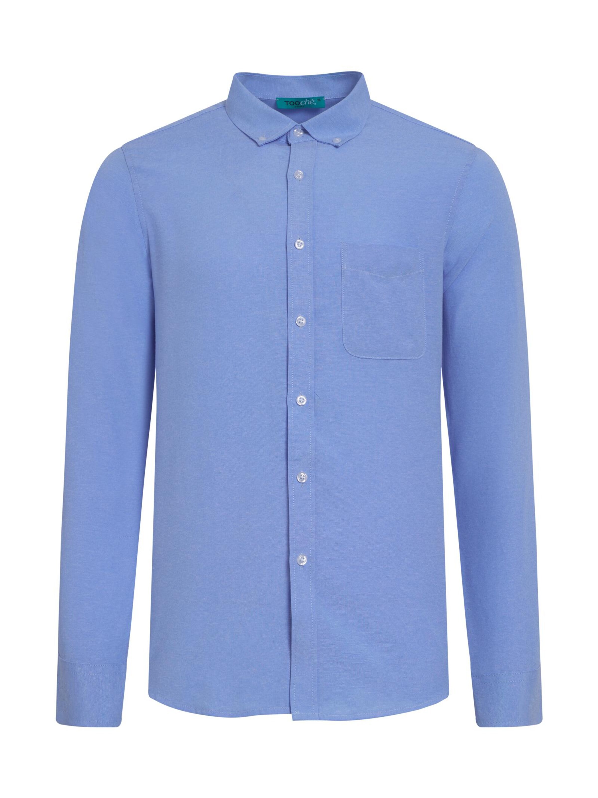 TOOche Slim fit Button Up Shirt 'Sea Breeze' in Blue: front