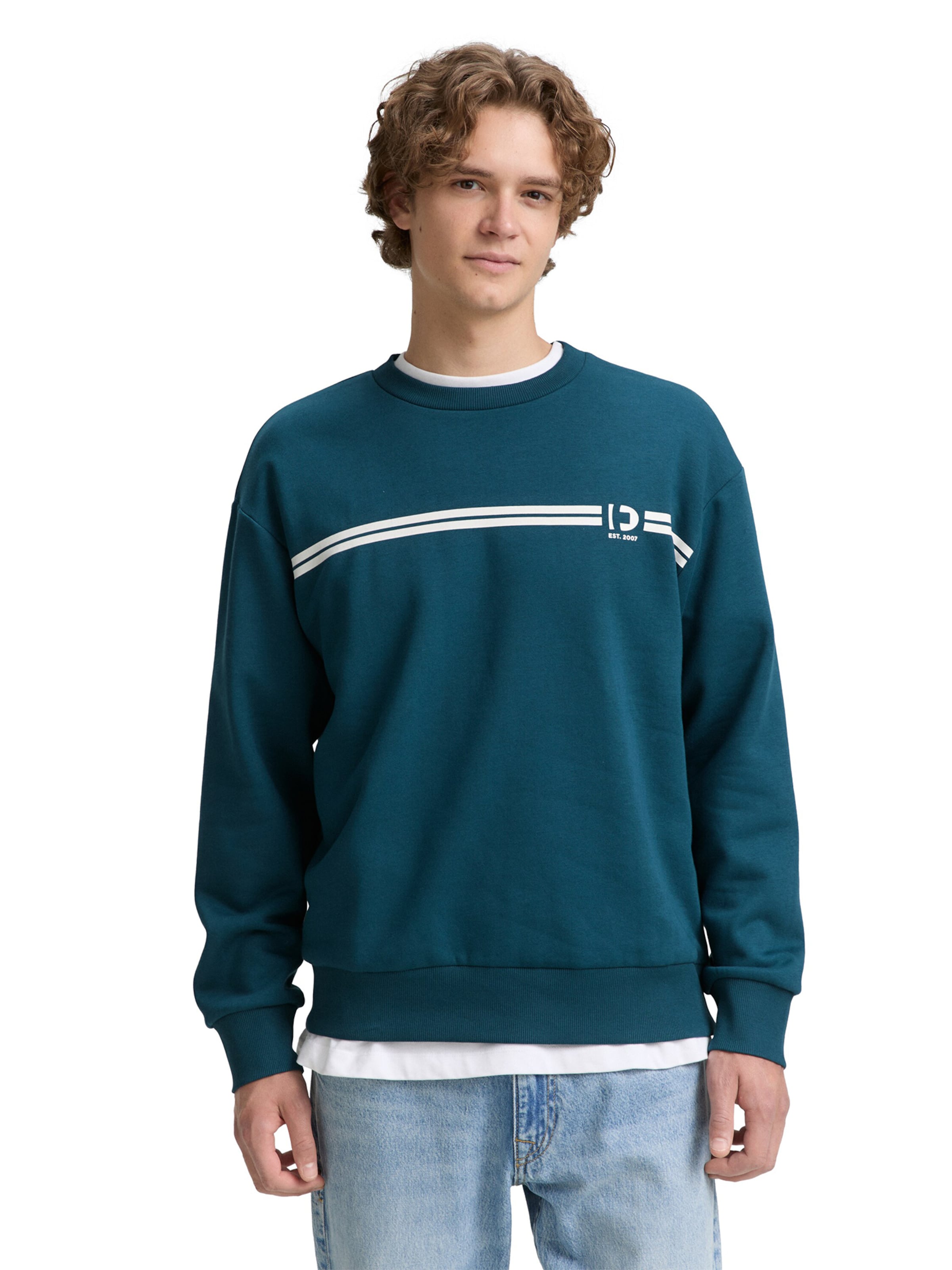 TOM TAILOR DENIM - Sudadera en verde: frente