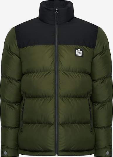 Rusty Neal Steppjacke 'Colorblock' in M in khaki / schwarz, Produktansicht