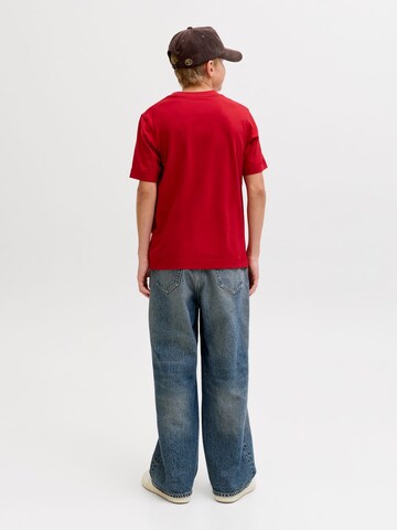 raudona Jack & Jones Junior Marškinėliai 'JORNantucket'