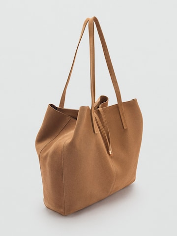 MANGO Torba shopper 'Bassi' w kolorze brązowy