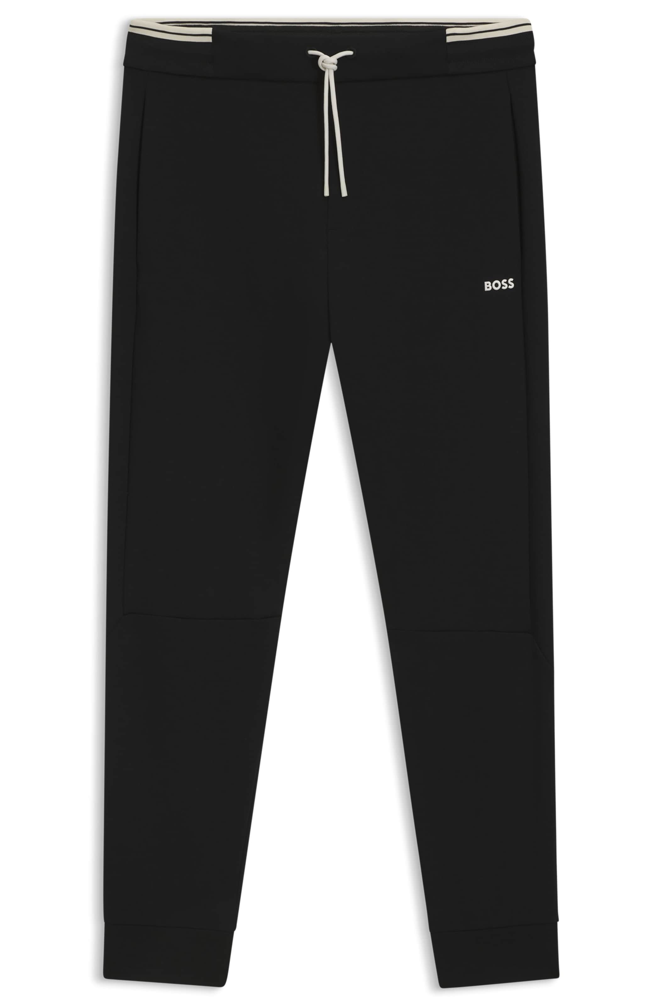 BOSS Tapered Hose in Schwarz: Vorderseite