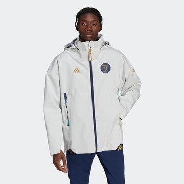 ADIDAS SPORTSWEAR Athletic Jacket 'Myshelter' in White: front
