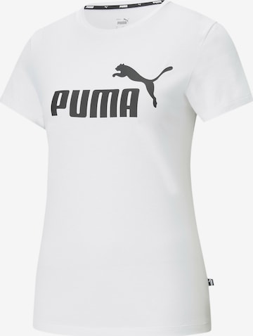 PUMA Функционална тениска 'Essential' в бяло: отпред