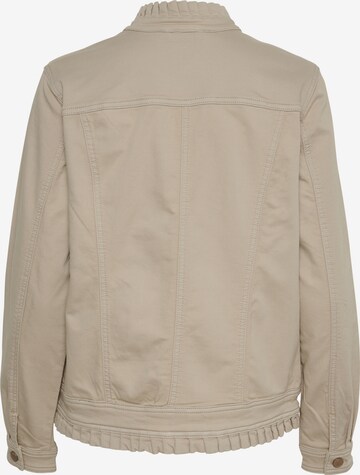 Cream Between-Season Jacket 'Nuka' in Grey