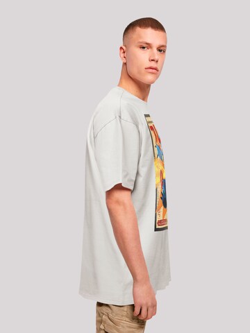 F4NT4STIC Shirt 'Big Hero 6 Fred Newspaper' in Grijs