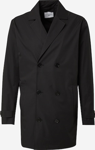 ABOUT YOU x Kevin Trapp Between-Seasons Coat 'Rafael' in Black: front