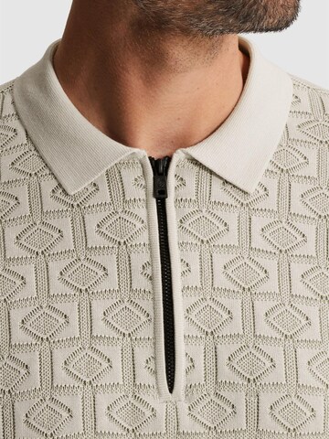 CAST IRON T-shirt 'Polo shirt in cotton/modal' i grå