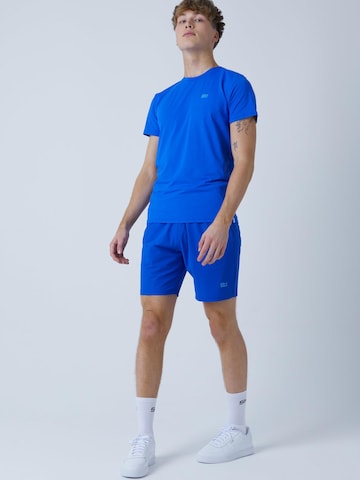 SPORTKIND Regular Workout Pants 'Shorts regular' in Blue