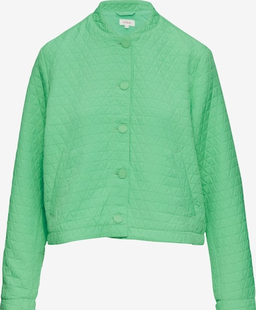 s.Oliver Sweatvest in Groen: voorkant