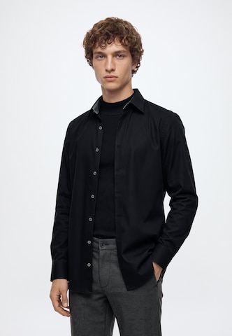 OLYMP Slim Fit Hemd 'Level 5' in Schwarz