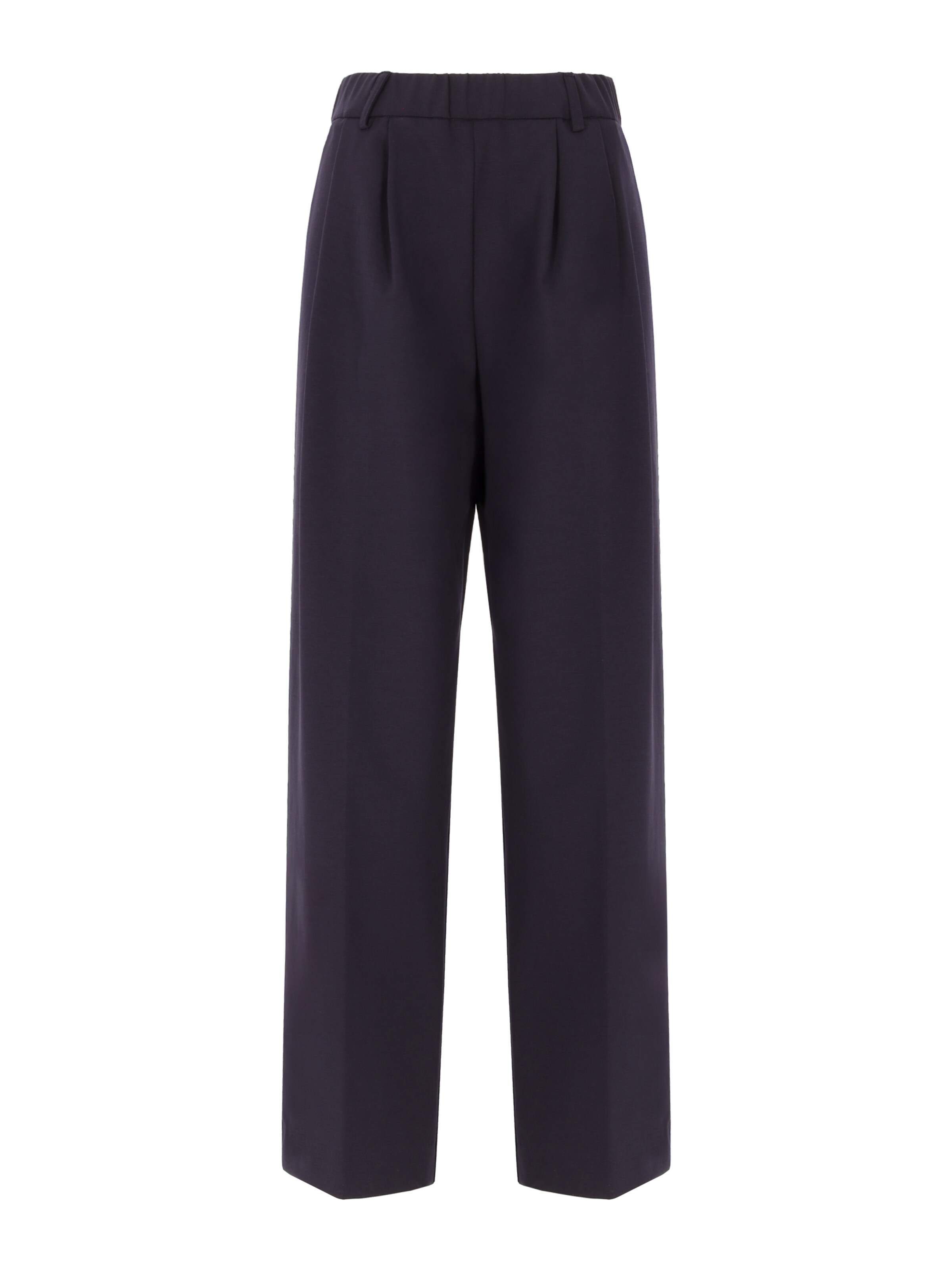 Distretto12 Pleat-Front Pants ' PALAZZO MILANO ' in Blue: front