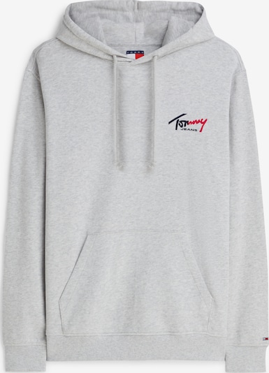 XS dydžio Megztinis be užsegimo 'Logo' iš Tommy Jeans, spalva – margai pilka / vyšninė spalva / juoda, Prekių apžvalga