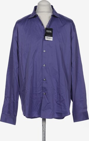 Calvin Klein Button Up Shirt in XL in Purple: front