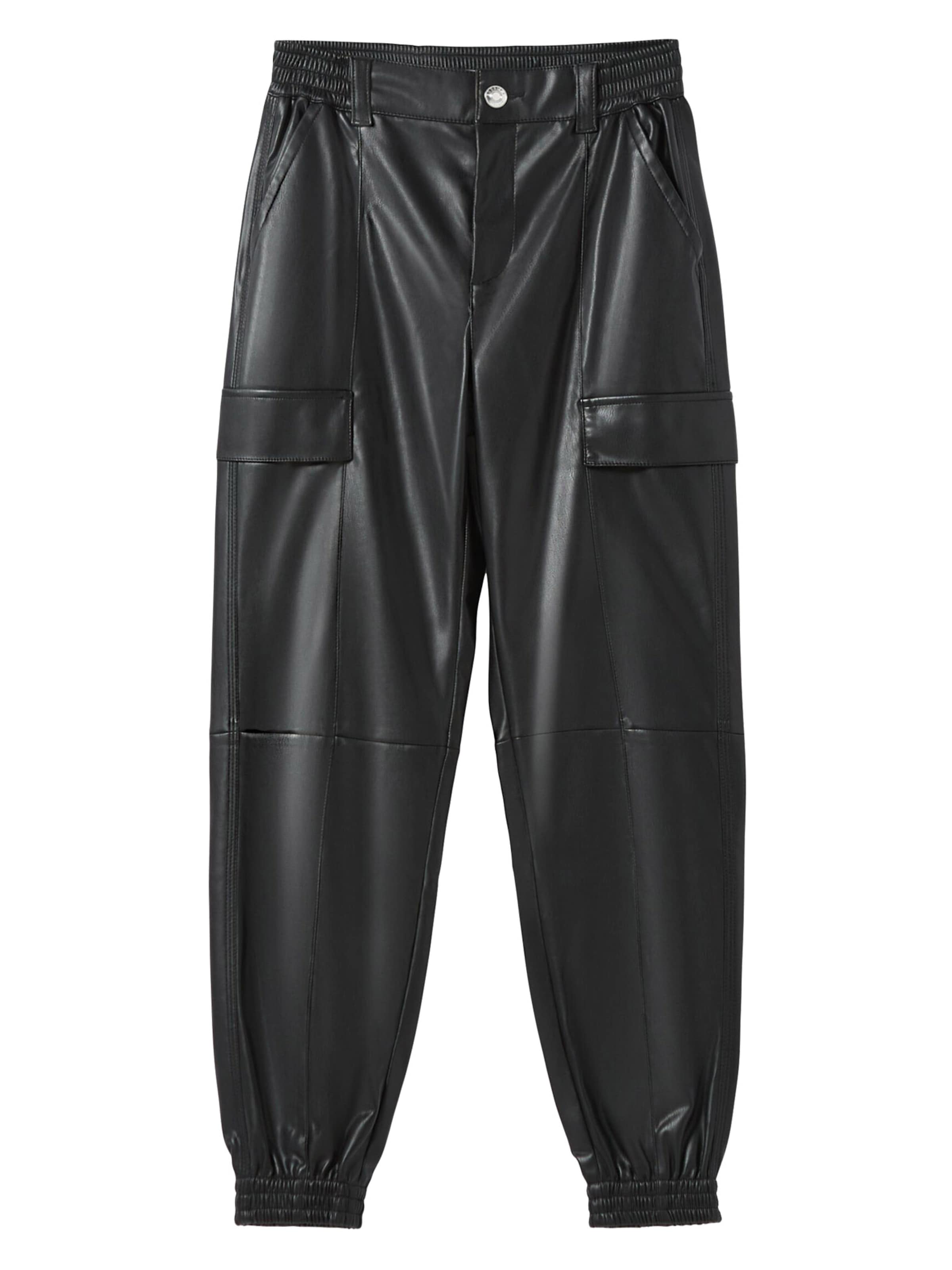 Effile Pantalon cargo Bershka en Noir ABOUT YOU