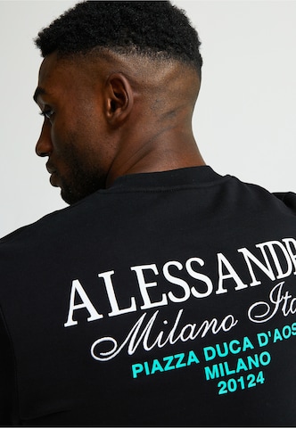 Alessandro Zavetti Sweatshirt 'Montanelli' in Black