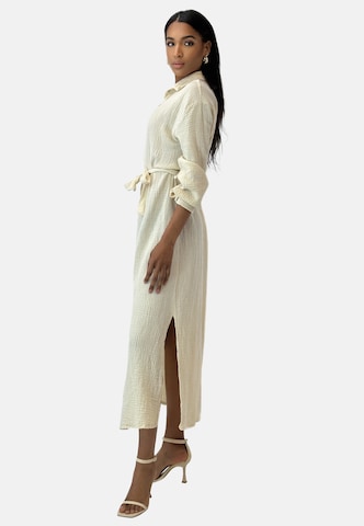 Elara Blusekjole i beige