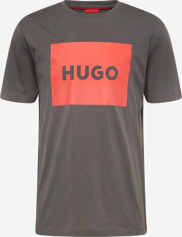 HUGO T-Shirt 'Dulive222' in Grau: predná strana
