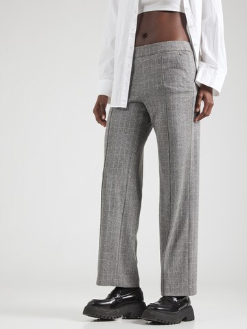 Wide Leg Pantalon à plis 'Chiara' MAC en gris : devant
