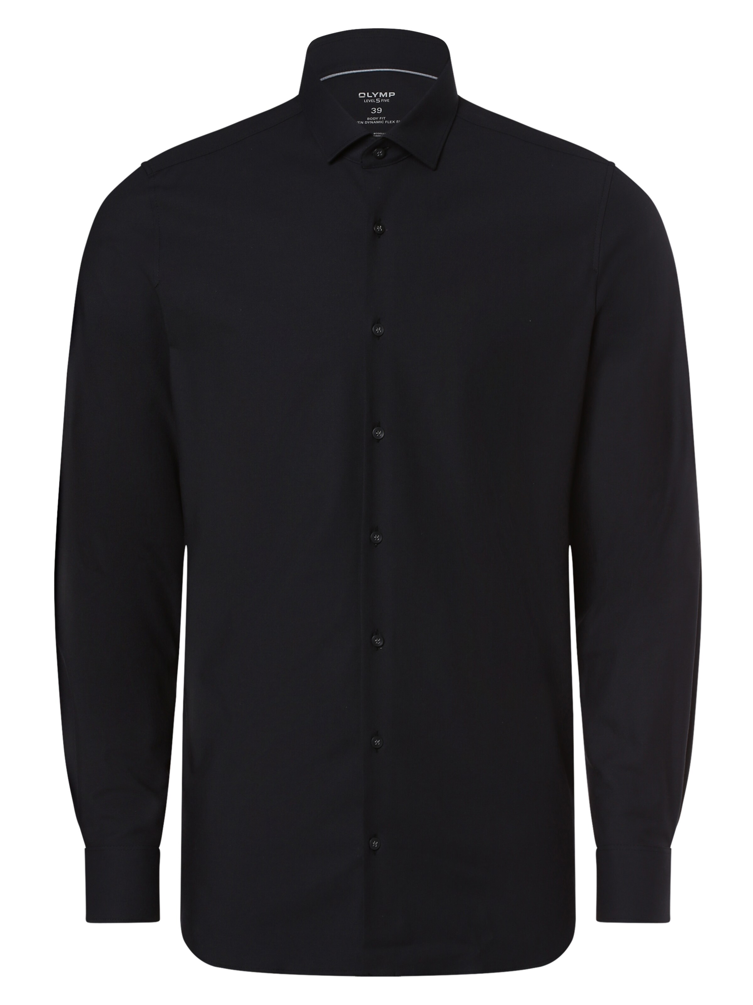 OLYMP Hemd 'Level Five' in Schwarz: Vorderseite