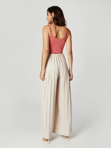 Guido Maria Kretschmer Women Wide Leg Hose 'Lucila' in Weiß: Rückseite